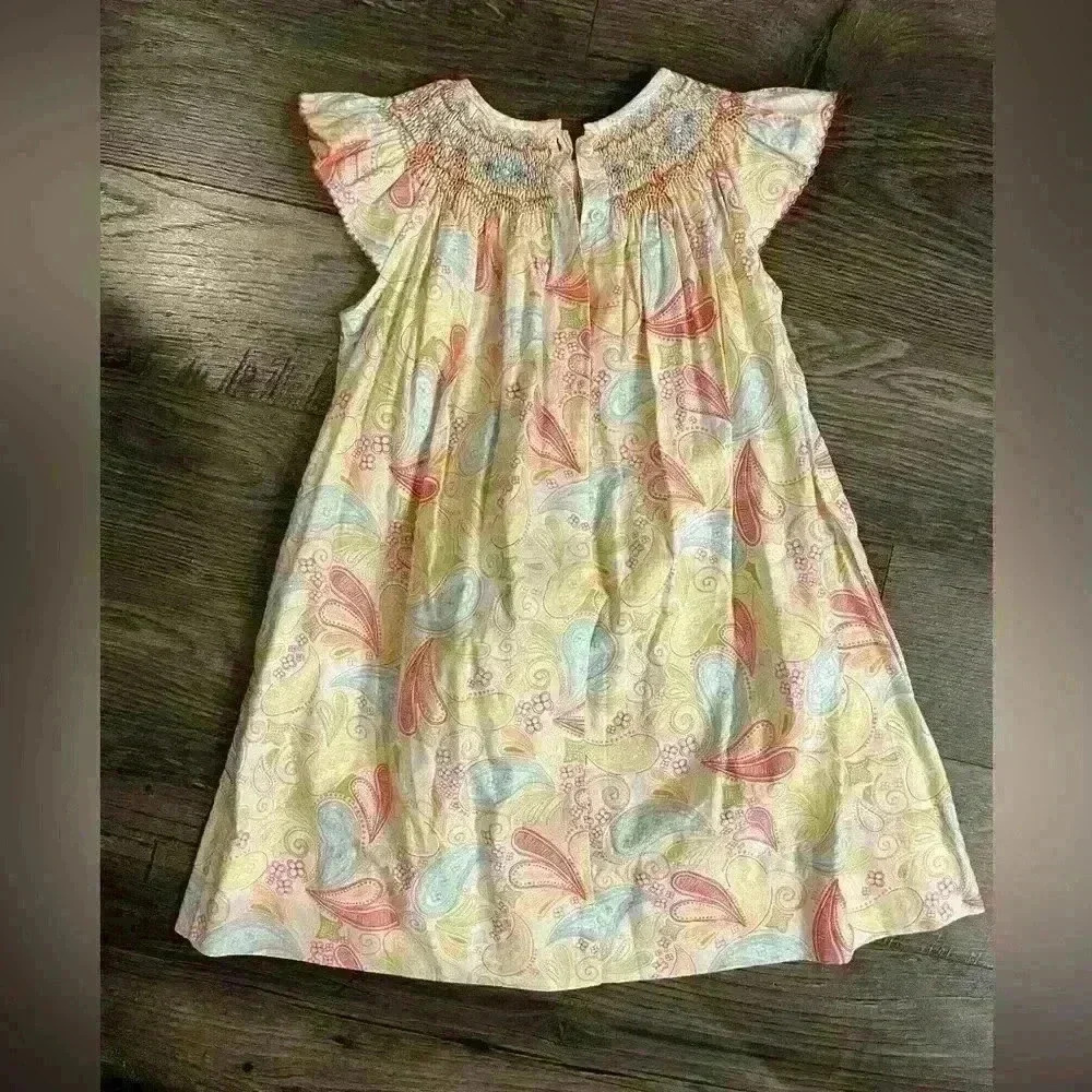 Le’Za Me Paisley Smocked Dress